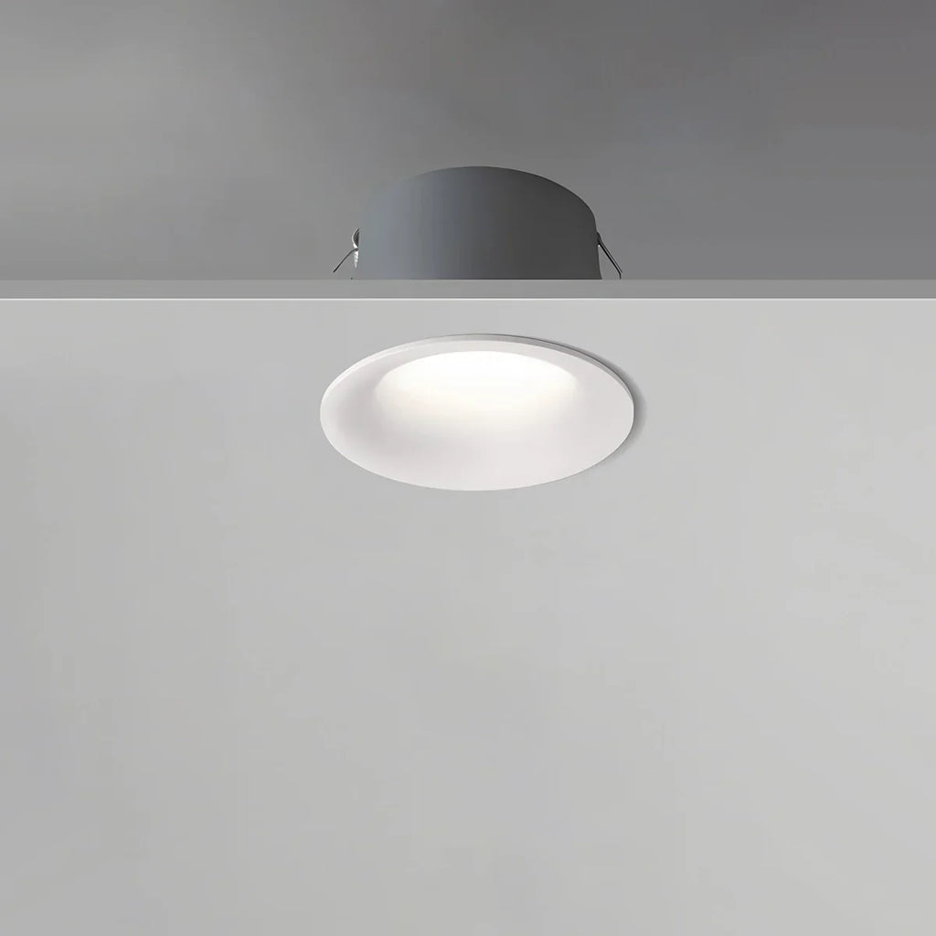 Spotlight de teto embutido LuminaNest LED com acabamento em alumínio