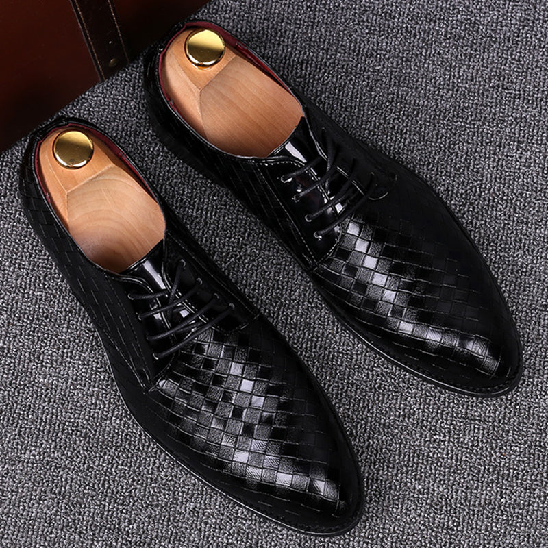 Chaussures habillées pour homme en cuir à lacets, style formel Lyrenia