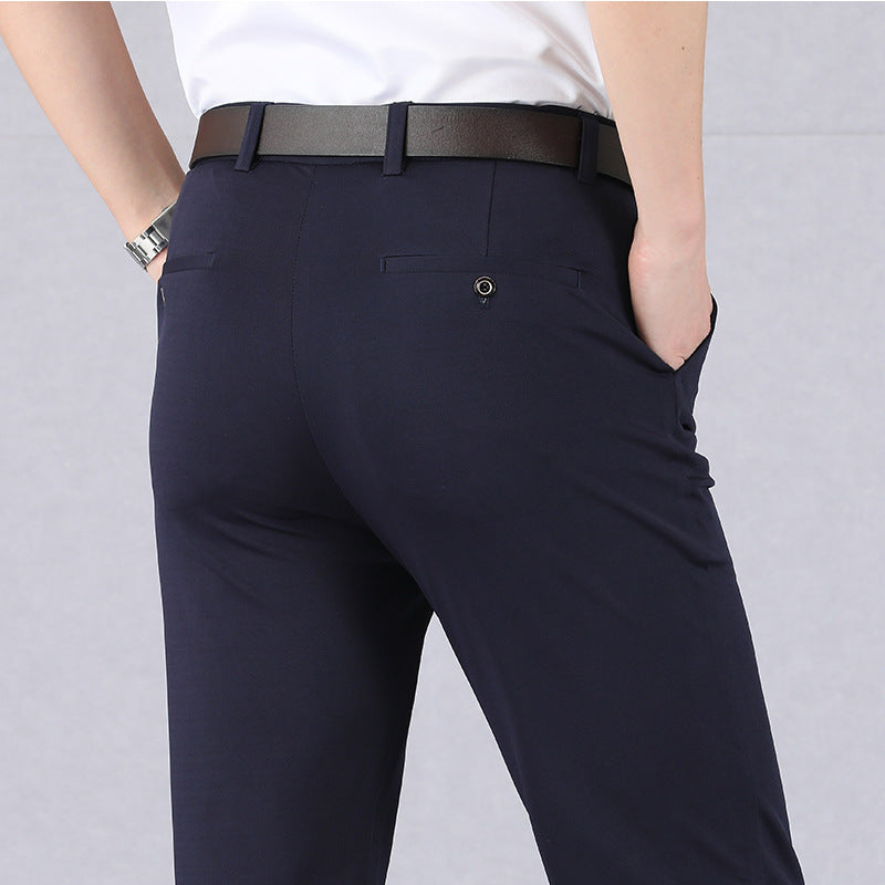 Pantaloni elasticizzati da uomo Alex, ultra comodi e dal taglio obliquo | Fioriscas