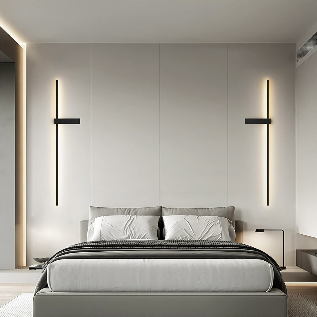 Lampada da parete LumiNest con bagliore ambientale e design moderno minimalista
