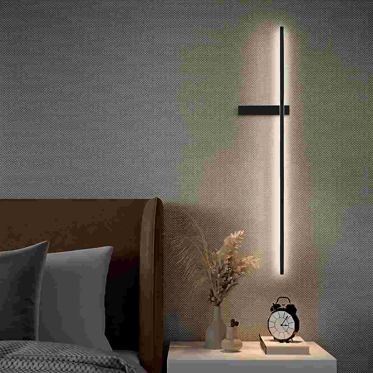 Lampada da parete LumiNest con bagliore ambientale e design moderno minimalista