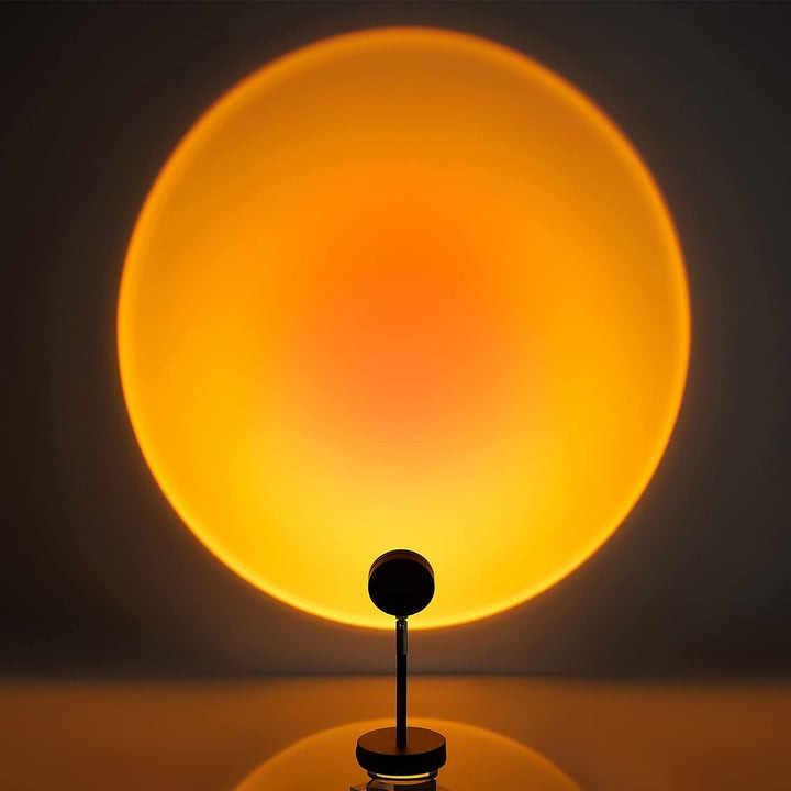 AuroraGlow LED-skrivebordslampe, solnedgangs-ambientelys i 16 farver med app og fjernbetjening