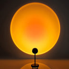 AuroraGlow LED-skrivebordslampe, solnedgangs-ambientelys i 16 farver med app og fjernbetjening