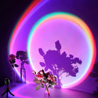 AuroraGlow LED-skrivebordslampe, solnedgangs-ambientelys i 16 farver med app og fjernbetjening