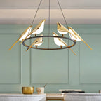 Lampadario Whispering Wings Bird Light per un’illuminazione elegante della casa