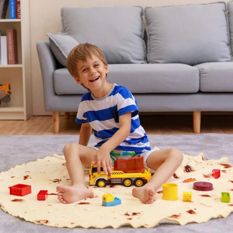 Cozy Taco Flannel Blanket with Funny Tortilla Design - Fioriscas