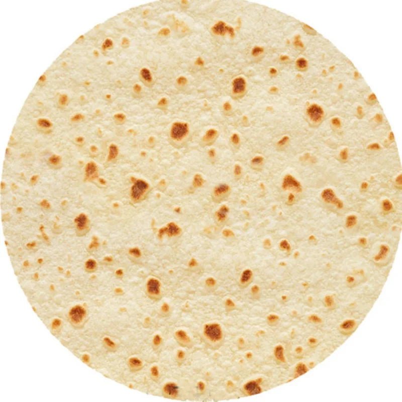 Cozy Taco Flannel Blanket with Funny Tortilla Design - Fioriscas