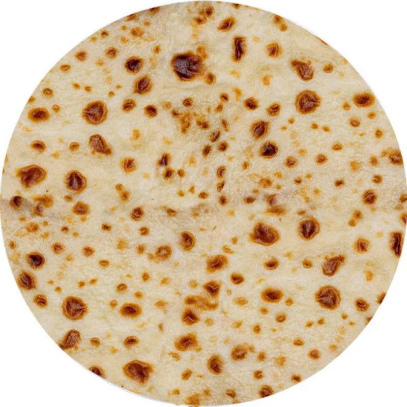 Cozy Taco Flannel Blanket with Funny Tortilla Design - Fioriscas