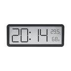 Large digital wall clock with LED display and climate sensor - Fioriscas