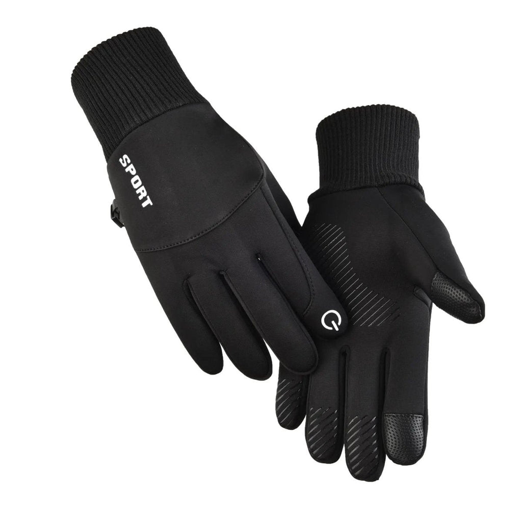 Thermal touchscreen gloves with water protection and secure grip - Fioriscas