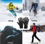 Thermal touchscreen gloves with water protection and secure grip - Fioriscas