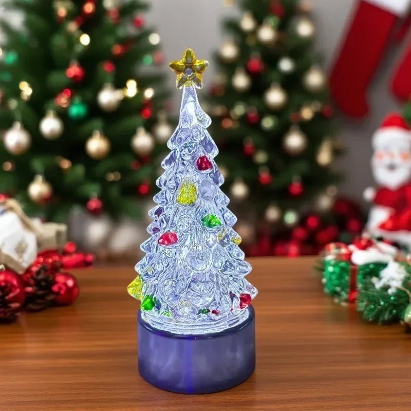 華やかなクリスマスツリー型テーブル・ナイトスタンドランプ - Fioriscas