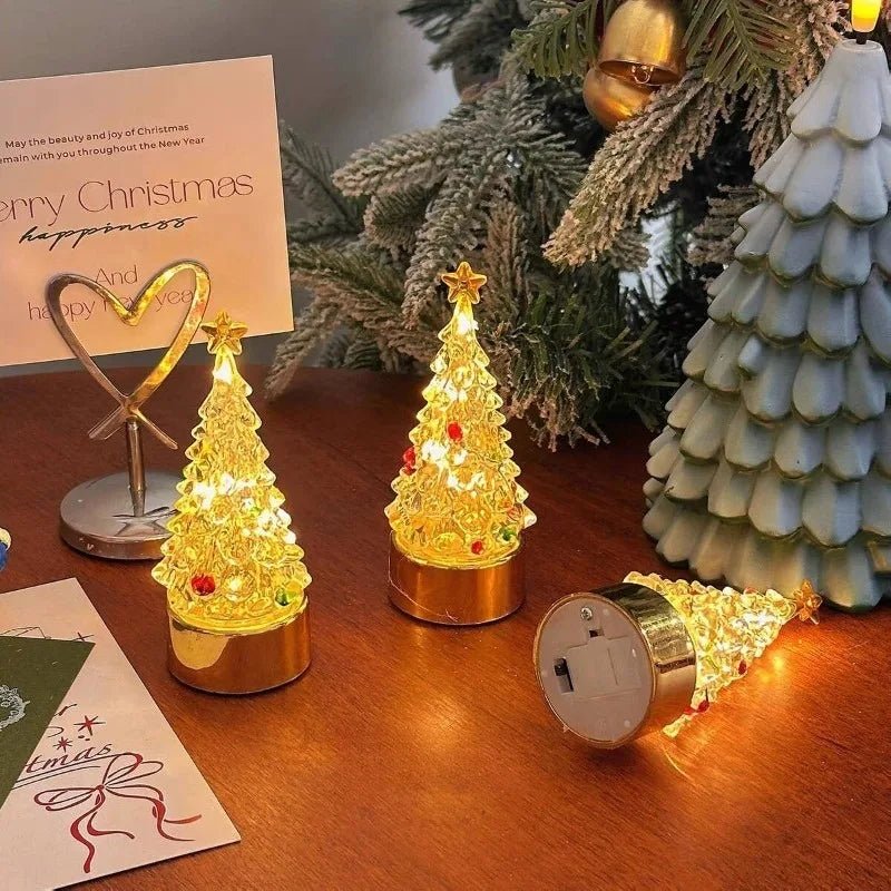 華やかなクリスマスツリー型テーブル・ナイトスタンドランプ - Fioriscas