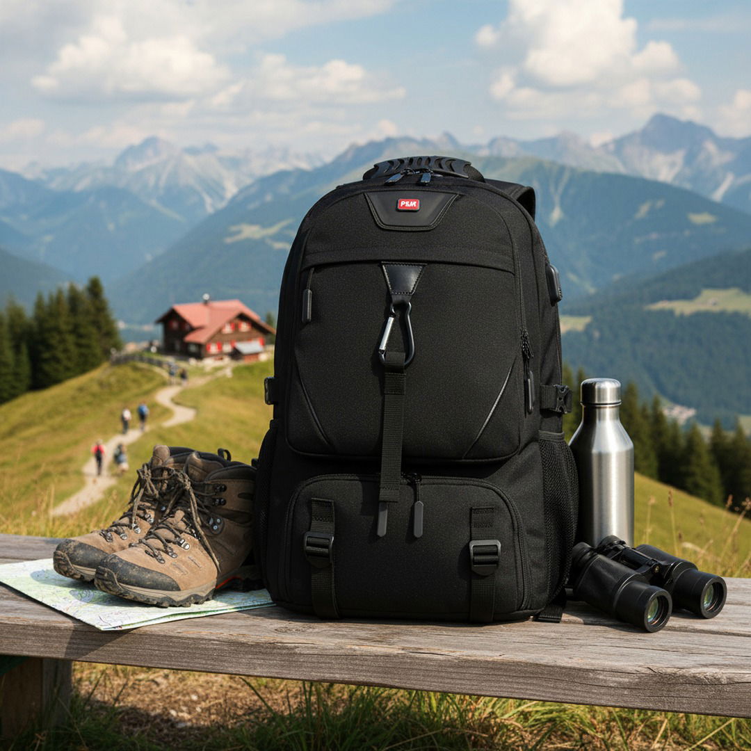 Rucsac de trekking pentru bărbați, cu încărcare USB și compartimentare inteligentă, pentru aventuri și muncă la distanță | Fioriscas