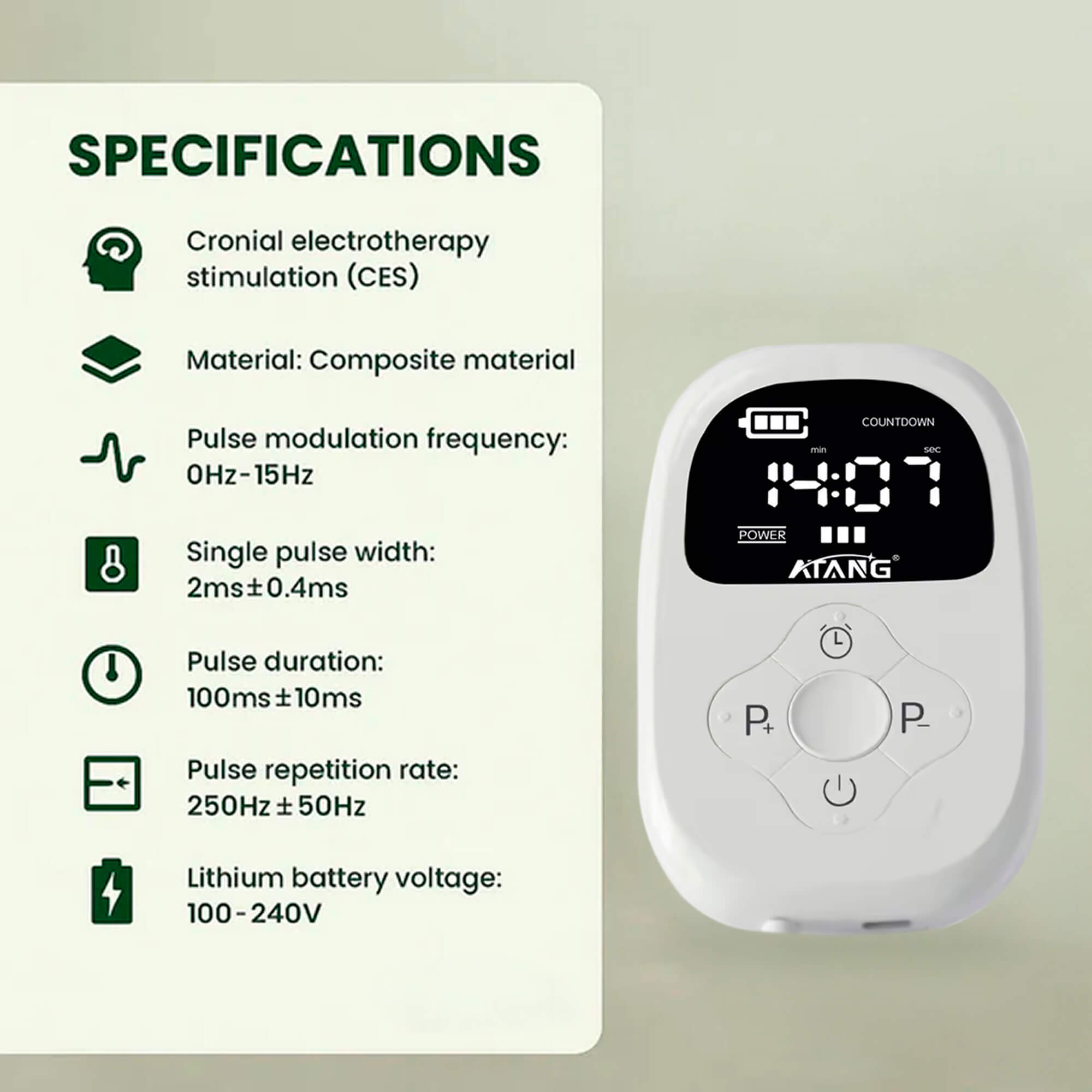 Alpha Stim-slaapondersteuningsapparaat voor stressverlichting thuis