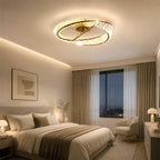 Opulent Crystal Ring Ceiling Lamp With Metal Frame And LED Lighting