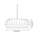 Suspension avec abat-jour en soie, tissu blanc à lignes verticales, style doux, moderne et minimaliste | Fioriscas