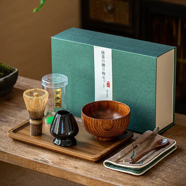 Zenmatcha Zeremonie-Set als Geschenkset aus der Kollektion für Teeliebhaber | Fioriscas