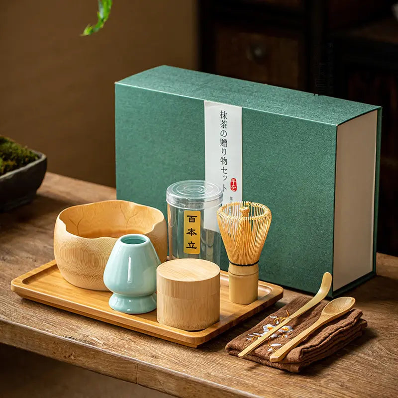 Zenmatcha Zeremonie-Set als Geschenkset aus der Kollektion für Teeliebhaber | Fioriscas