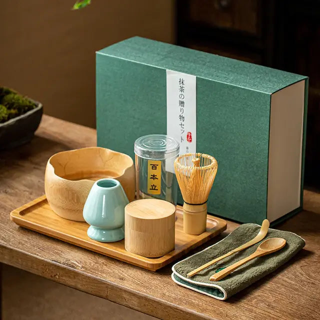 Zenmatcha Zeremonie-Set als Geschenkset aus der Kollektion für Teeliebhaber | Fioriscas