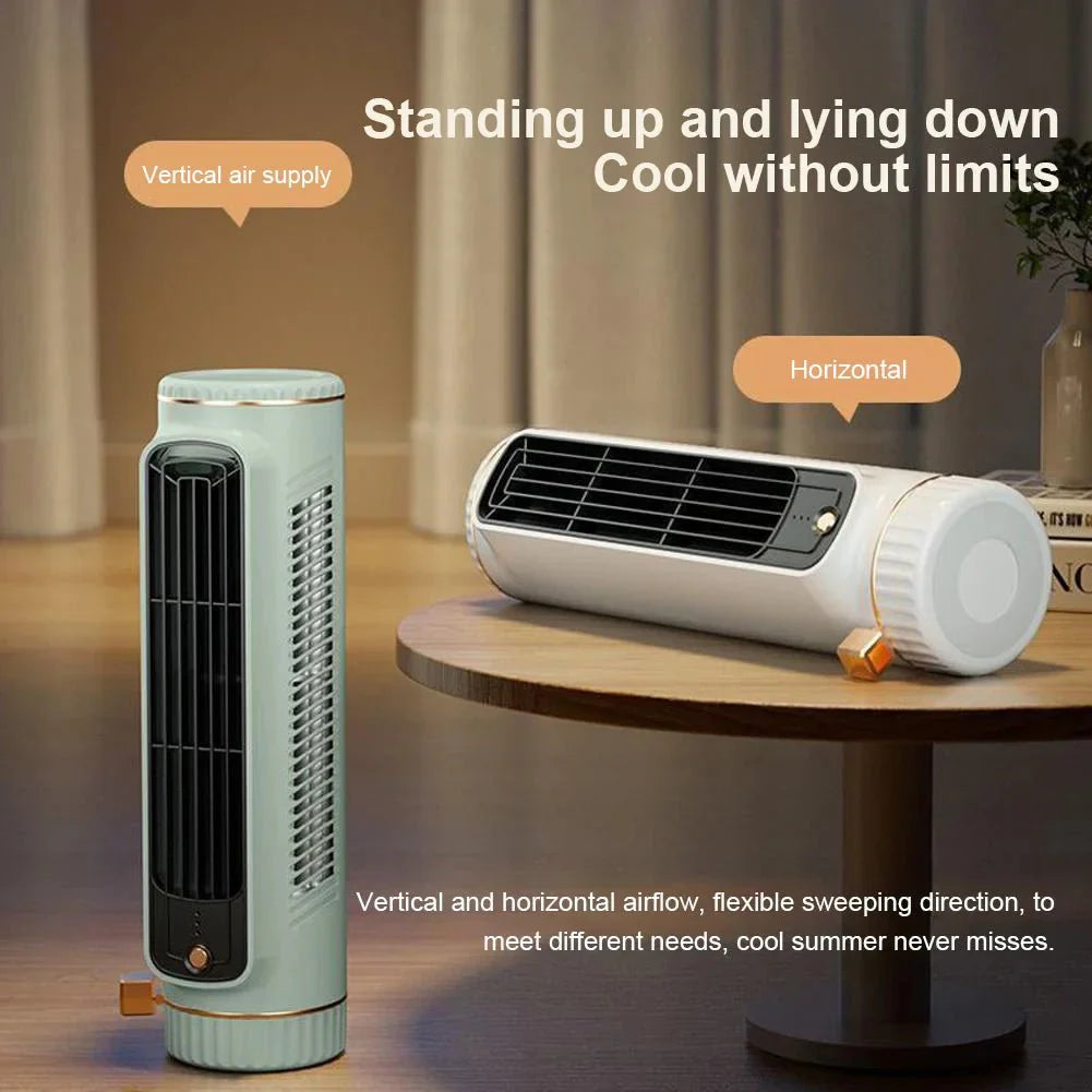 Bezlopatkový věžový ventilátor AeroTower 360° pro tiché chlazení místnosti