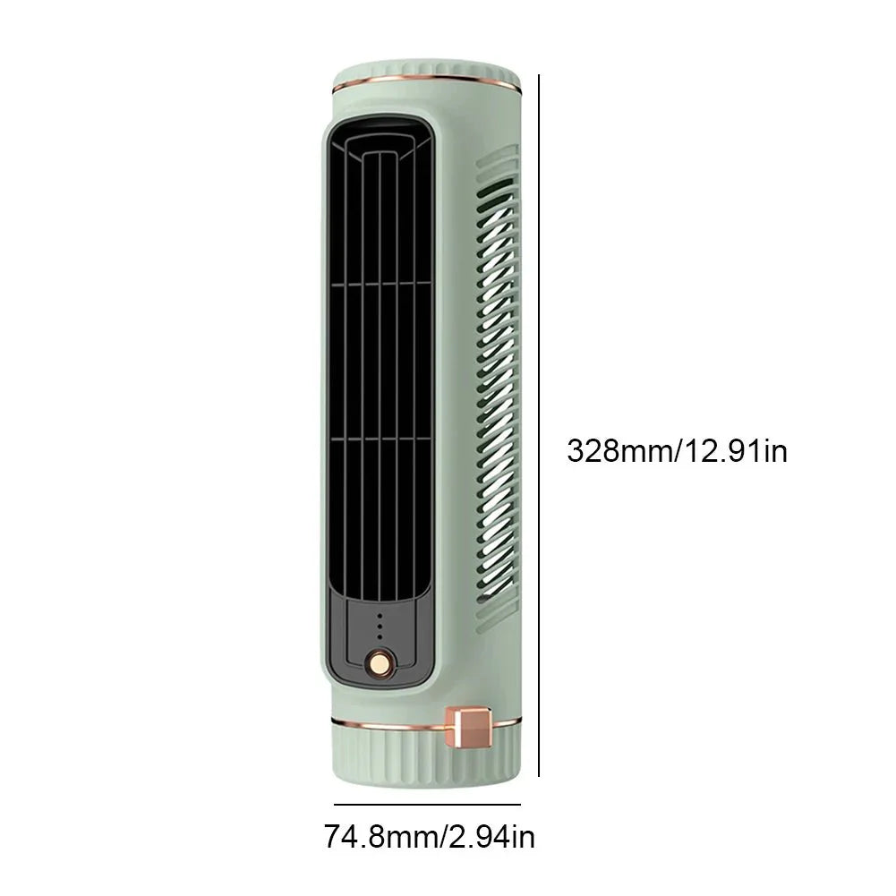 Bezlopatkový věžový ventilátor AeroTower 360° pro tiché chlazení místnosti
