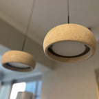 Ritta Donut-Shaped Pendant Lights Travertine | Fioriscas