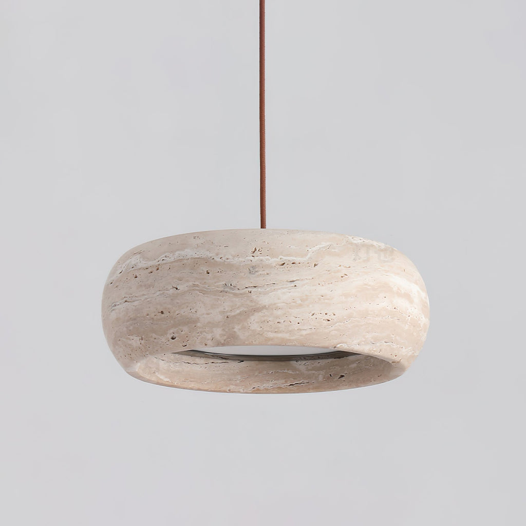 Ritta Donut-Shaped Pendant Lights Travertine | Fioriscas