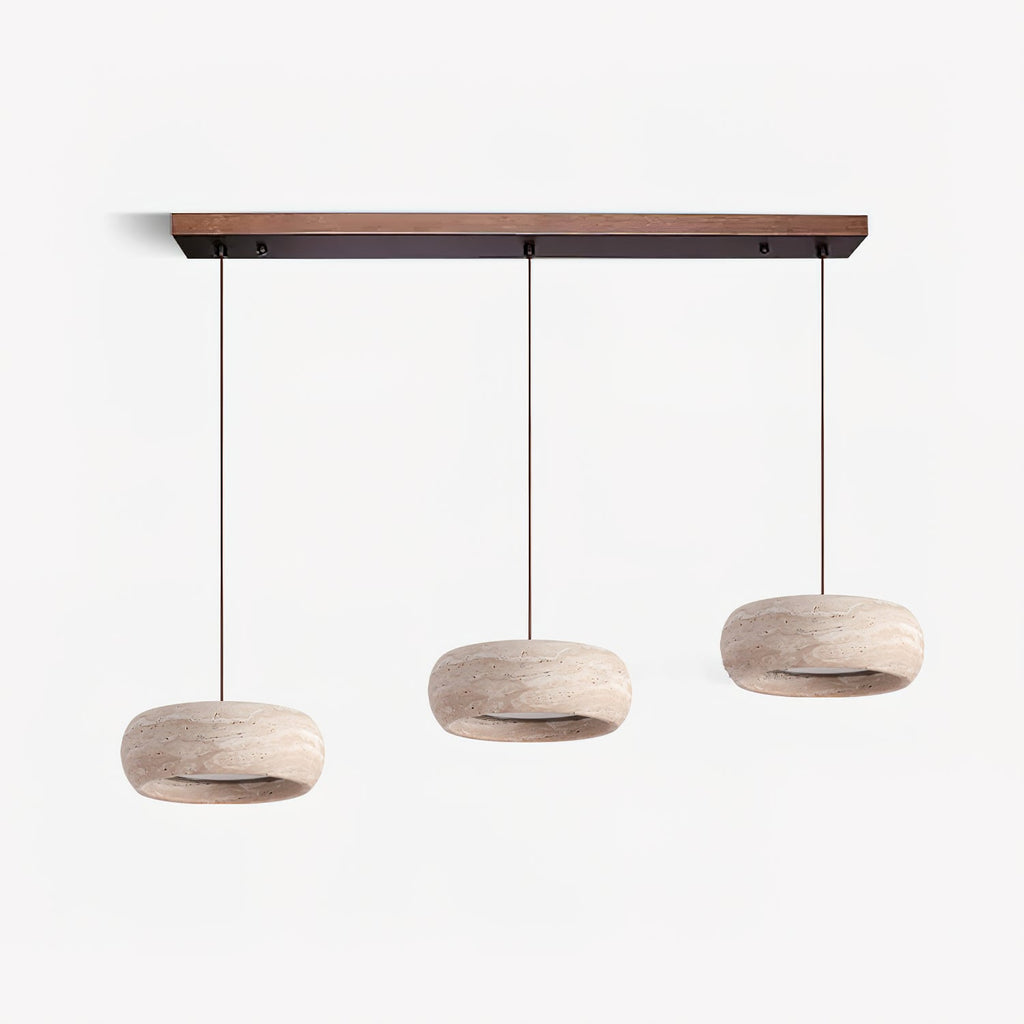 Ritta Donut-Shaped Pendant Lights Travertine | Fioriscas