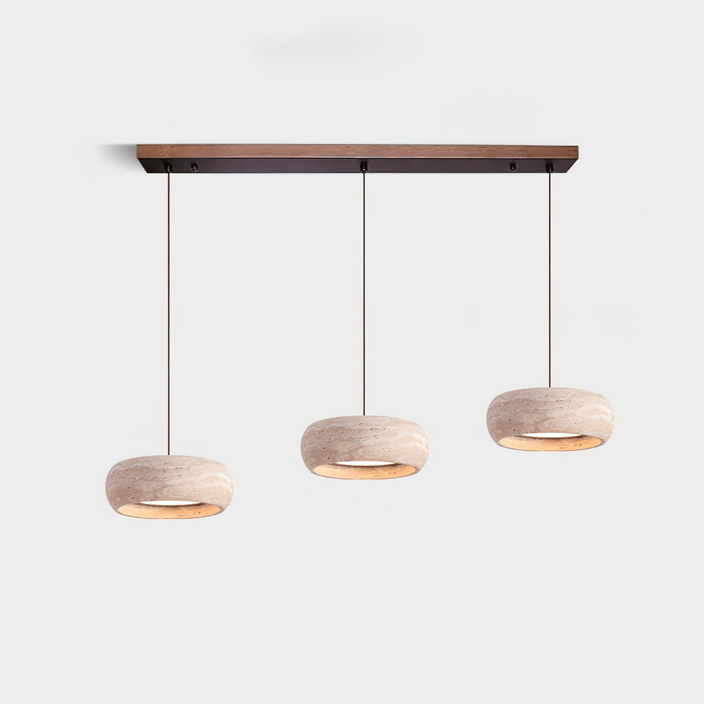 Ritta Donut-Shaped Pendant Lights Travertine | Fioriscas