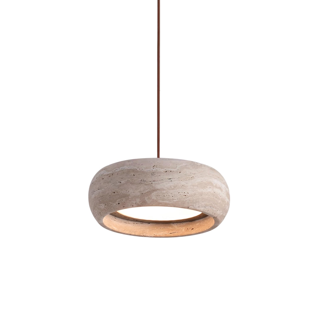 Ritta Donut-Shaped Pendant Lights Travertine | Fioriscas