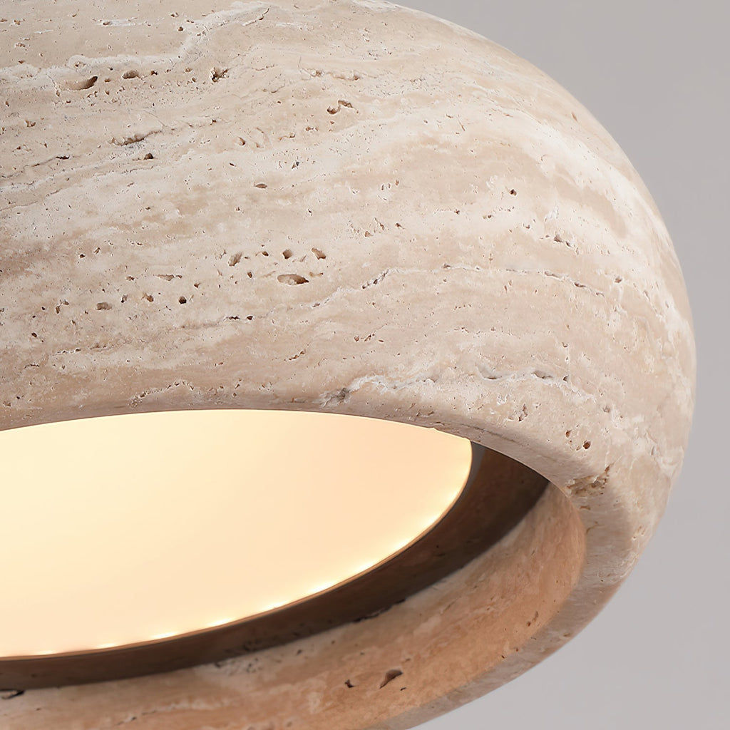 Ritta Donut-Shaped Pendant Lights Travertine | Fioriscas