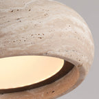 Ritta Donut-Shaped Pendant Lights Travertine | Fioriscas