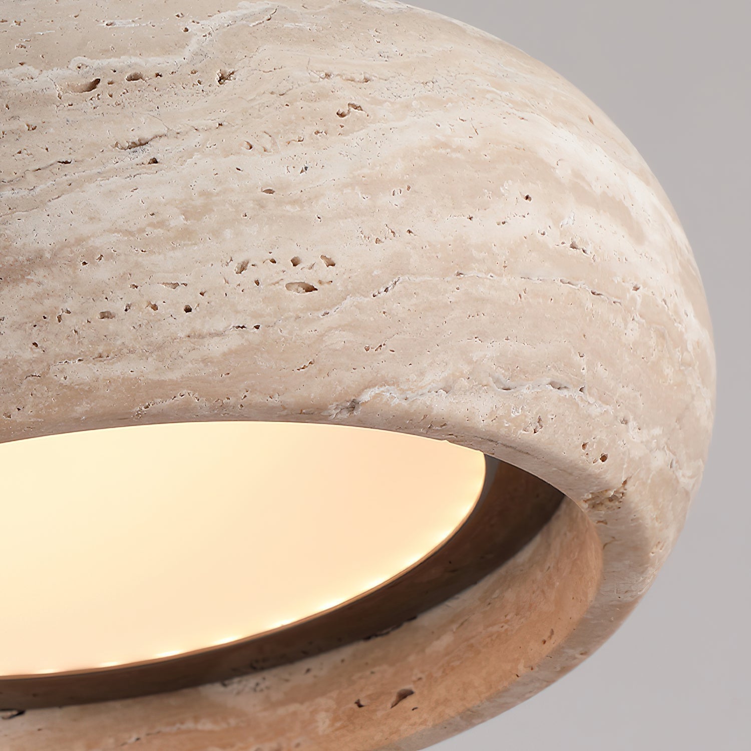 Ritta Donut-Shaped Pendant Lights Travertine | Fioriscas