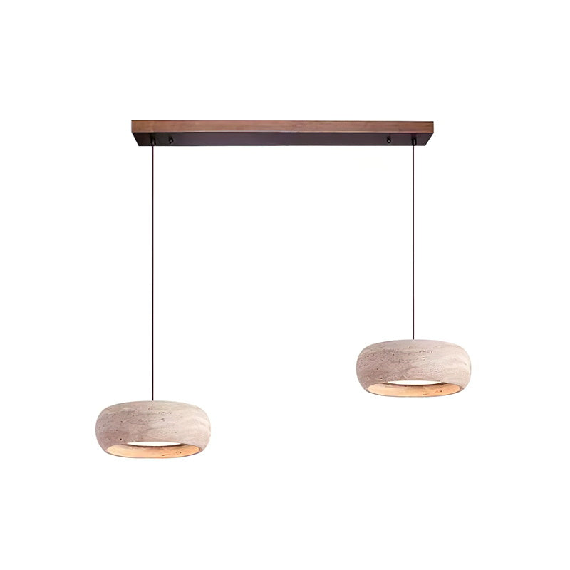Ritta Donut-Shaped Pendant Lights Travertine | Fioriscas