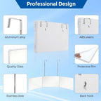Foldable 3-way mirror with hook for make-up, hair styling & shaving - Fioriscas