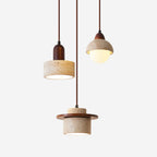 Lunara Multi-Light Pendant Lamp Set Travertine - Neutralighting