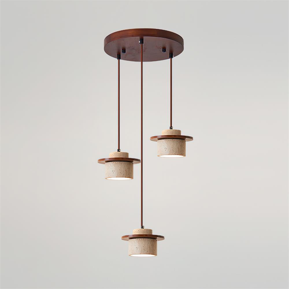 Lunara Multi-Licht Hanglamp Set Travertijn | Fioriscas