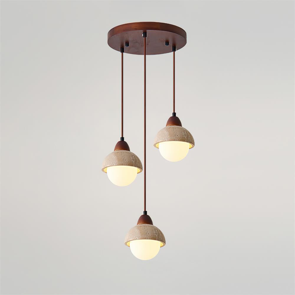 Lunara Multi-Licht Hanglamp Set Travertijn | Fioriscas
