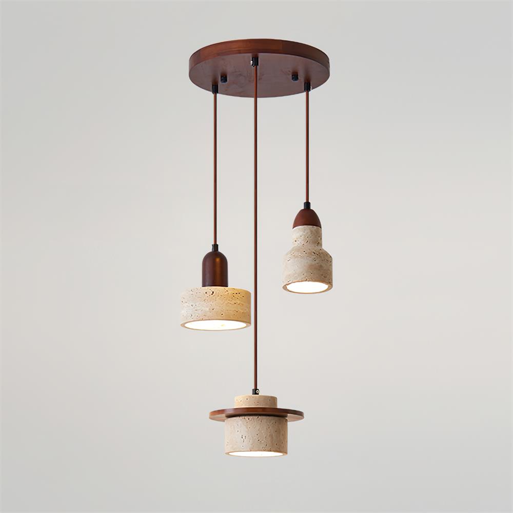 Lunara Multi-Licht Hanglamp Set Travertijn | Fioriscas