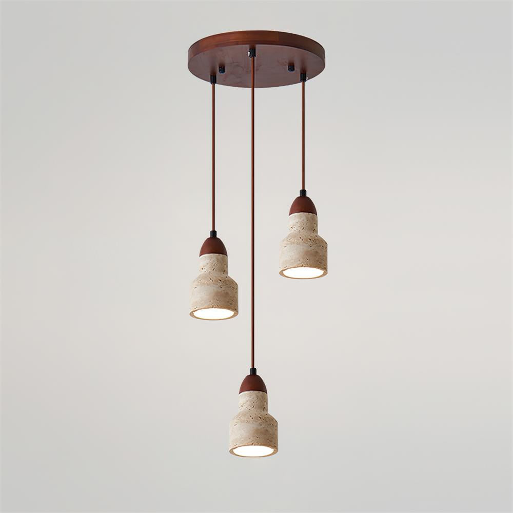 Lunara Multi-Licht Hanglamp Set Travertijn | Fioriscas
