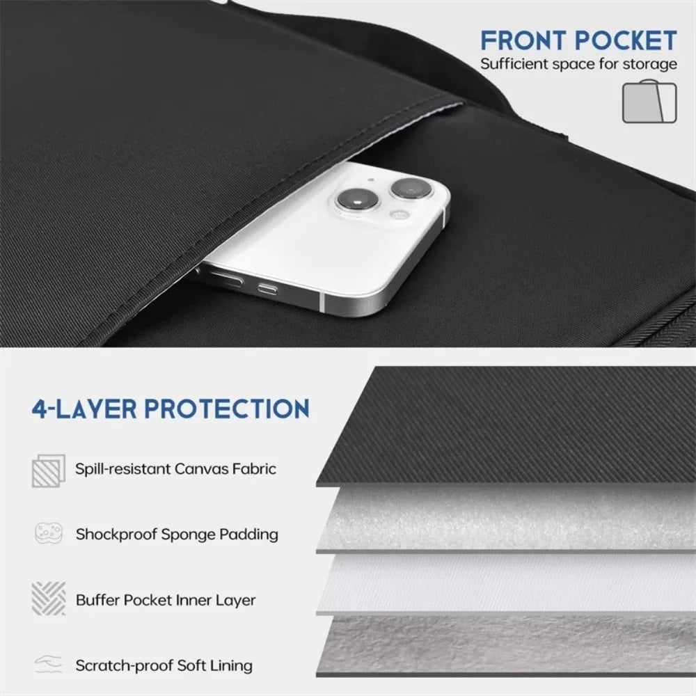 Wasserdichte Laptoptasche mit Stoßschutz für den täglichen Gebrauch - Fioriscas