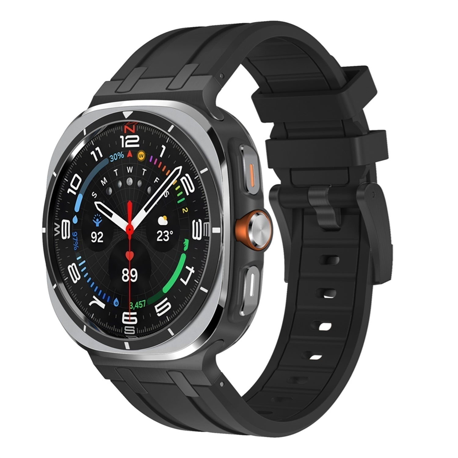 Samsung Watch Ultra szíj, Vellaro szilikon szíj titán adapterrel