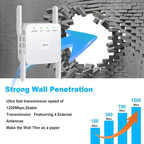 FluxWave X5 WiFi Signal Booster, 300 or 1200 Mbps Extender for UK Homes