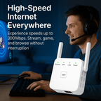 FluxWave X5 WiFi Signal Booster, 300 or 1200 Mbps Extender for UK Homes