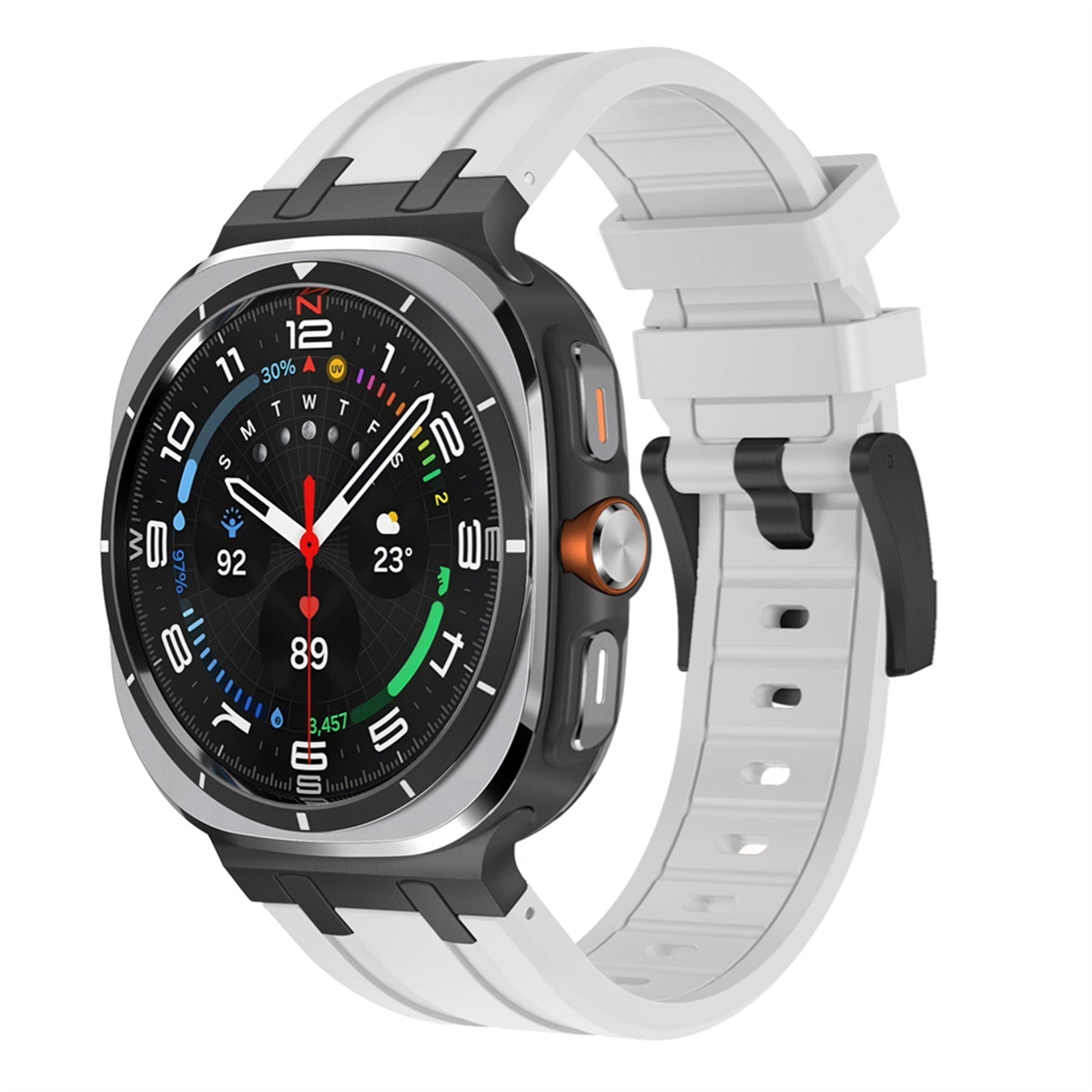 Samsung Watch Ultra szíj, Vellaro szilikon szíj titán adapterrel