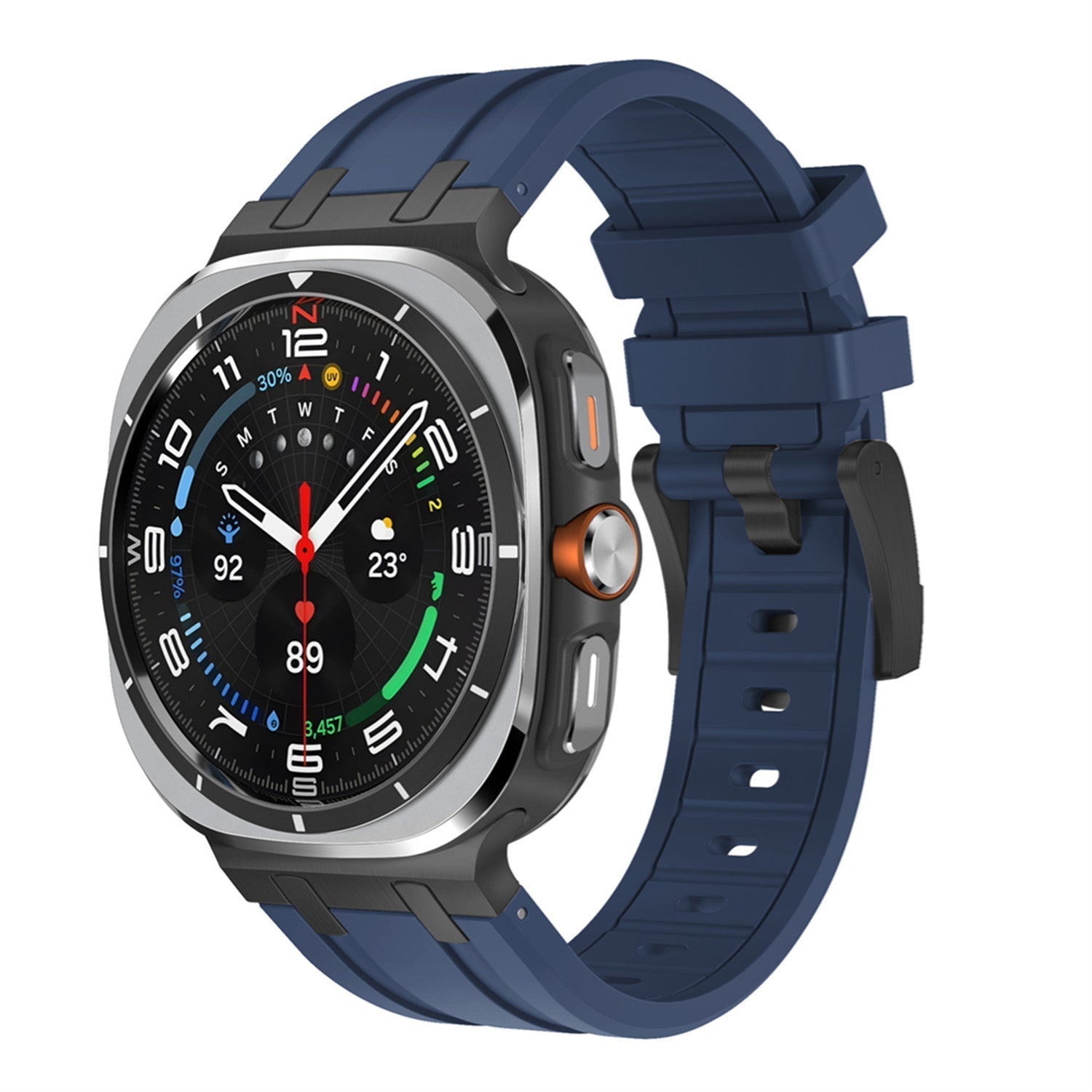 Samsung Watch Ultra szíj, Vellaro szilikon szíj titán adapterrel