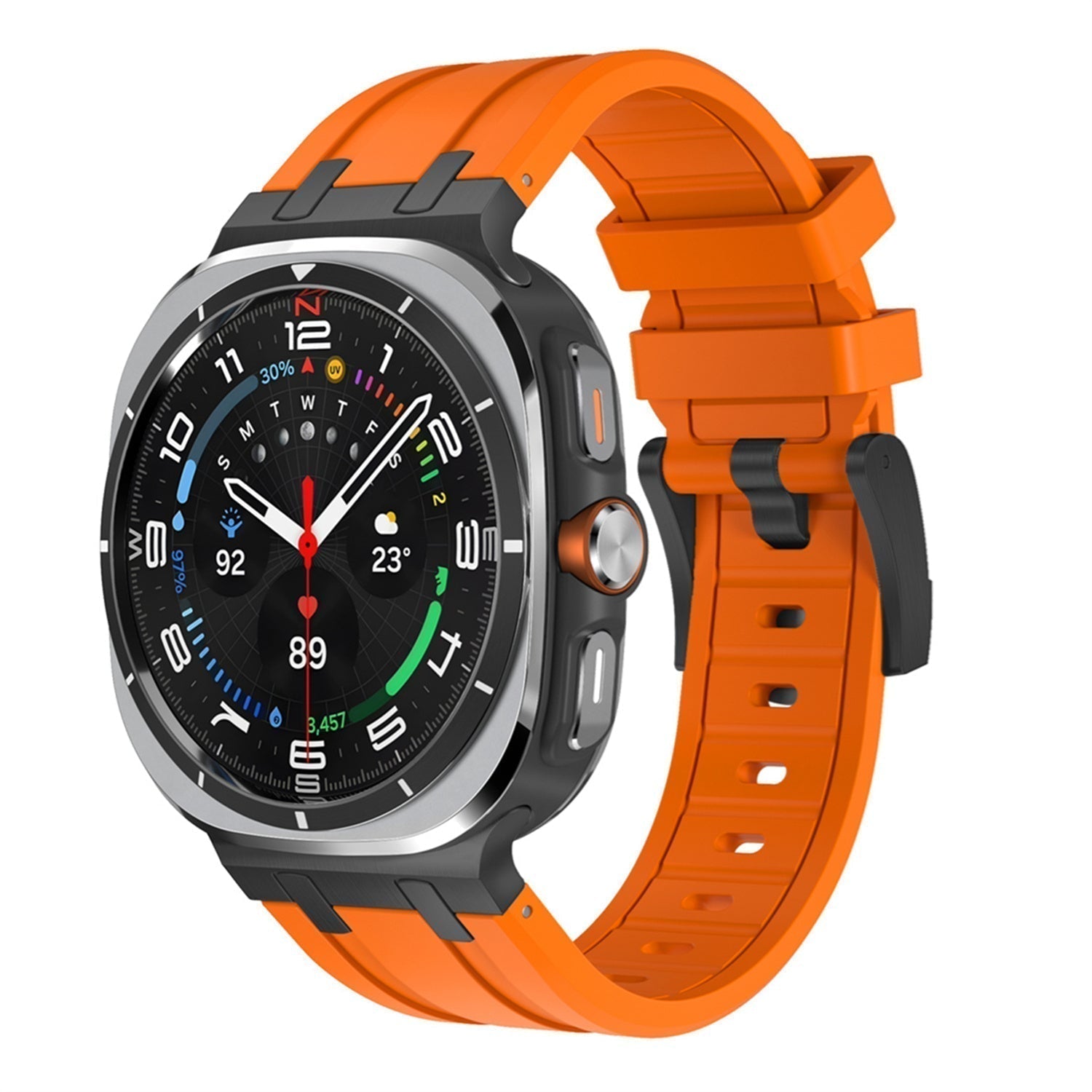 Samsung Watch Ultra szíj, Vellaro szilikon szíj titán adapterrel