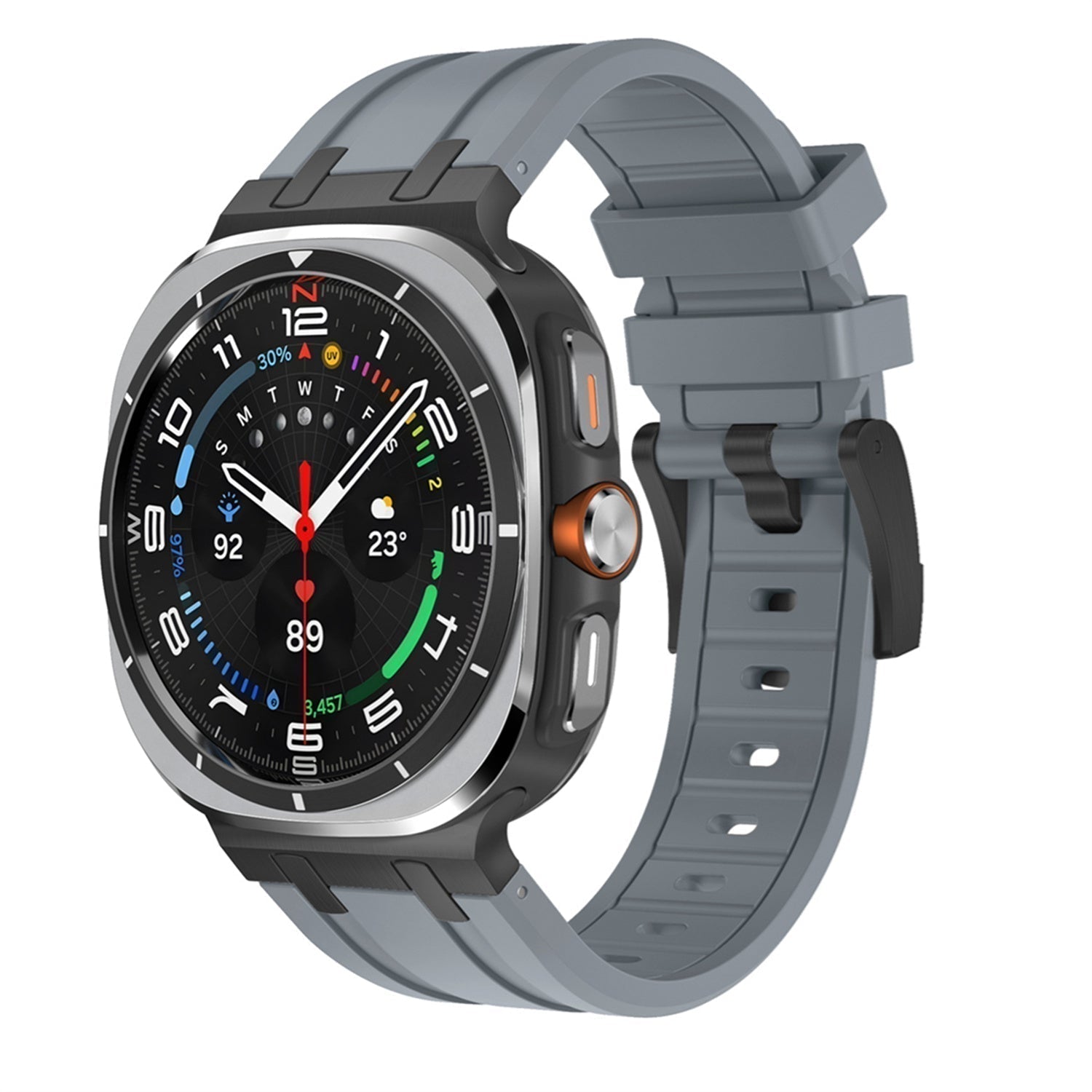 Samsung Watch Ultra szíj, Vellaro szilikon szíj titán adapterrel