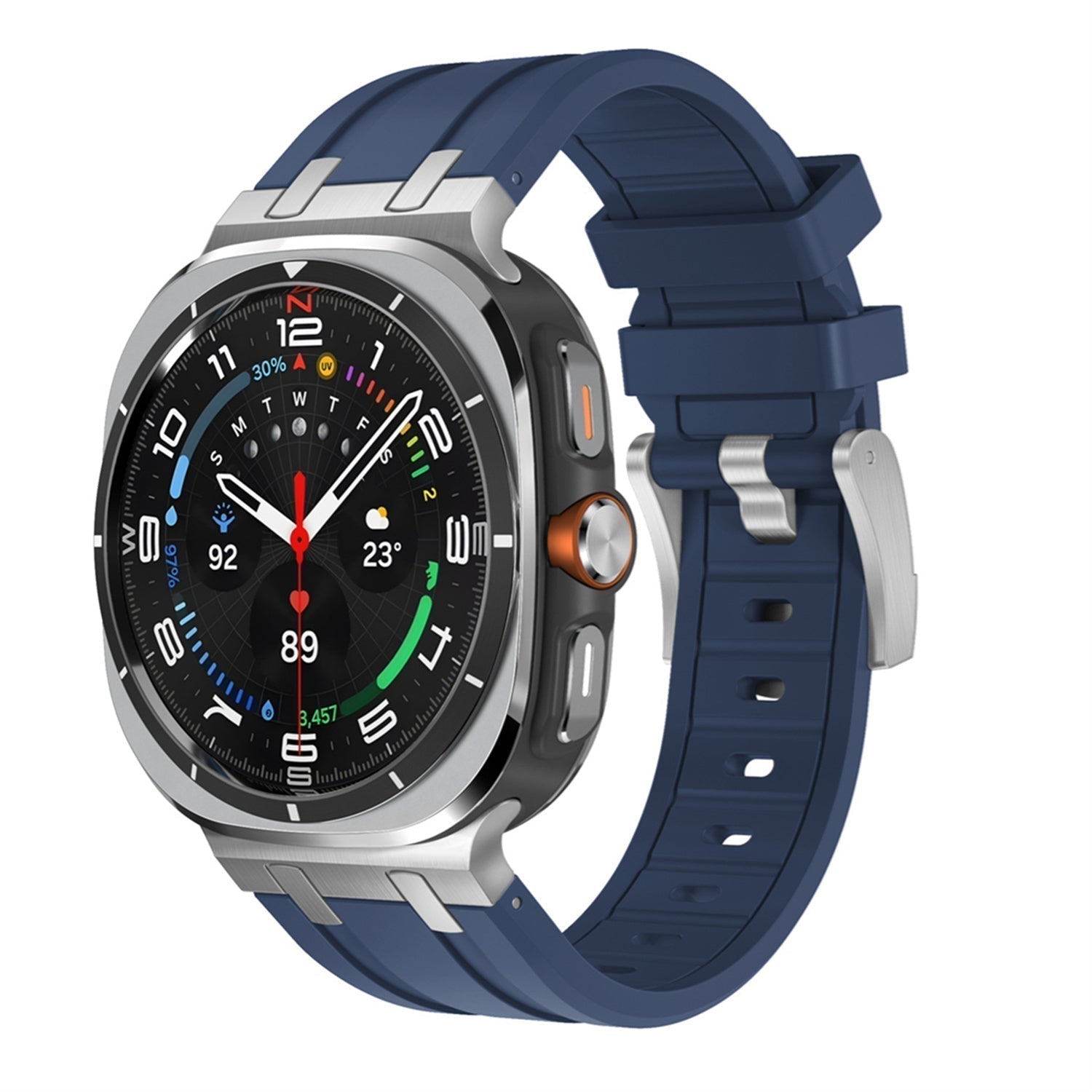 Samsung Watch Ultra szíj, Vellaro szilikon szíj titán adapterrel